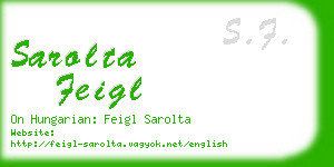 sarolta feigl business card